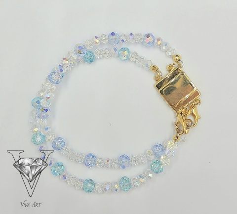 NIE BIESKO MORSKA PRZEJRZYSTA BRANSOLETKA OD VIVA JEWELRY