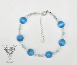 NIEBIESKA UROCZA BRANSLETKA OD VIVA JEWELRY