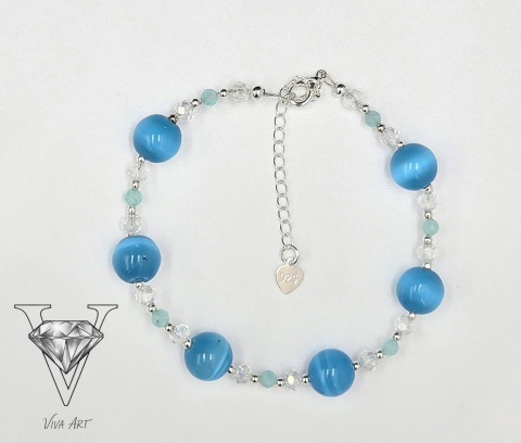 NIEBIESKA UROCZA BRANSLETKA OD VIVA JEWELRY