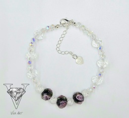 BRANSOLETKA Z RÓŻAMI OD VIVA JEWELRY