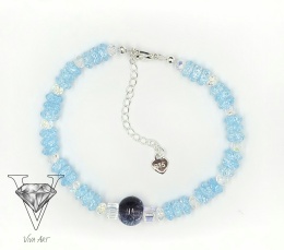 WIDOK BRANSOLETKI NIEBIESKIEJ OD VIVA JEWELRY
