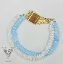 PODWÓJNA BRANSOLETKA Z KORALIKÓW SZKLANYCH OD VIVA JEWELRY