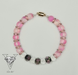 OBRAZ RÓŻOWEJ BRANSOLETKI OD VIVA JEWELRY