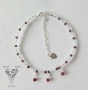 PRZEJRZYSTO CZERWONA BRANSOLETKA  OD VIVA JEWELRY & ART