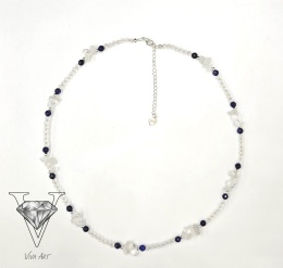OBRAZ NASZYJNIKA NIEBIESKO PRZEJRZYSTEGO OD VIVA JEWELRY