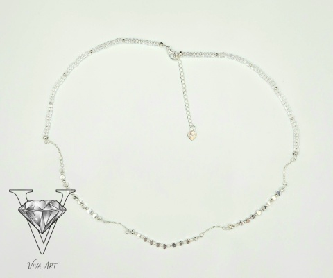 SREBRNY NASZYJNIK Z PERŁAMI OD VIVA JEWELRY