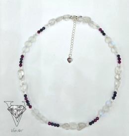 OBRAZ NASZYJNIKA CZERWONO PRZEJRZYSTEGO OD VIVA JEWELRY
