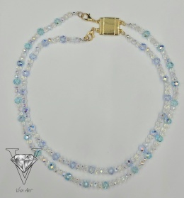 NASZYJNIK BŁĘKITNO MORSKI Z ZAPIĘCIEM MAGNETYCZNYM OD VIVA JEWELRY