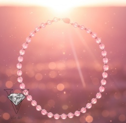 NASZYJNIK Z RÓŻOWEGO OPALU I SREBRA OD VIVA JEWELRY & ART