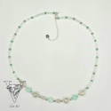 NASZYJNIK ZIELONY ZE SREBREM OD VIVA JEWELRY