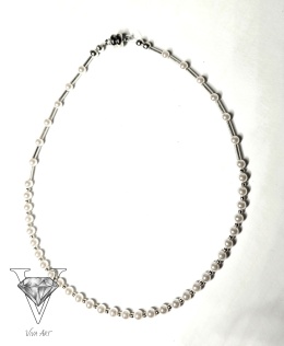 ELEGANCKI NASZYJNIK Z PEREŁ I SREBRA OD VIVA JEWELRY & ART